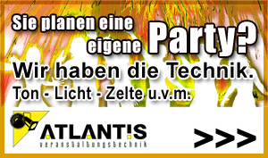 Partyanlagen fr Silvester von Atlantis